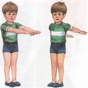 Отводить руки за спину